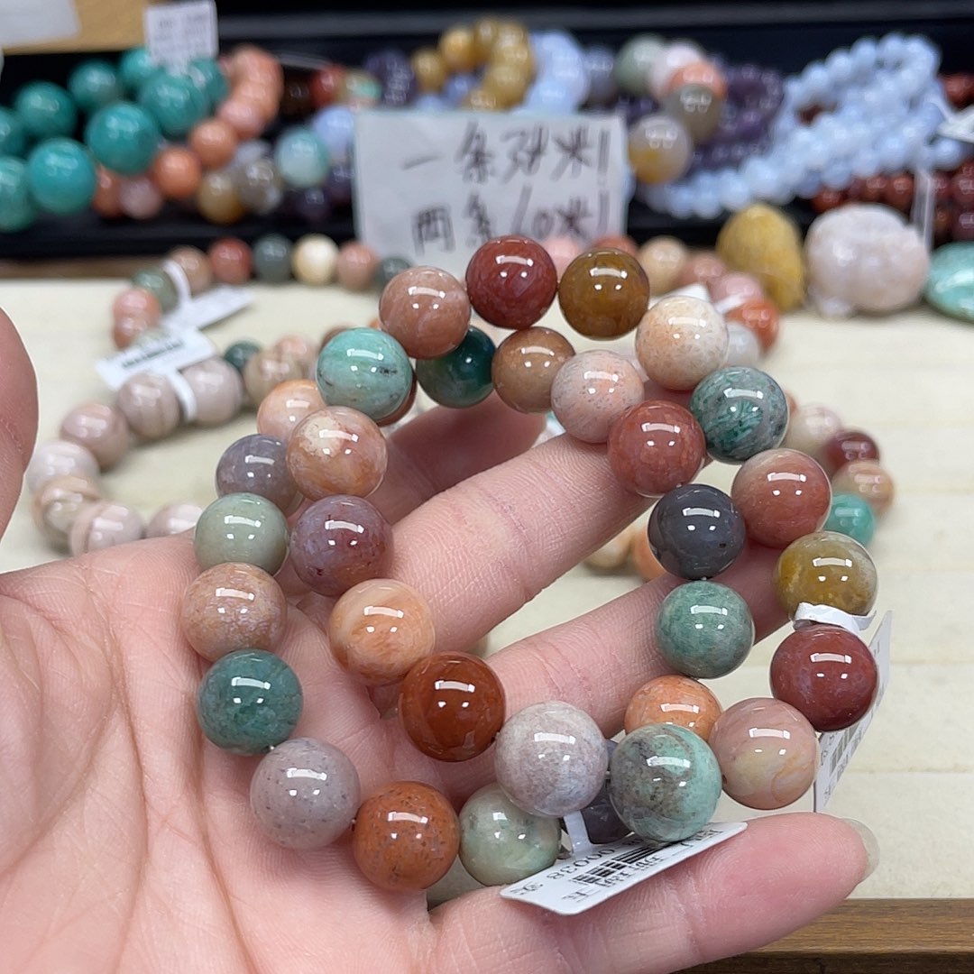 未镶嵌手串硅化珊瑚（珊瑚玉）偏****晓155