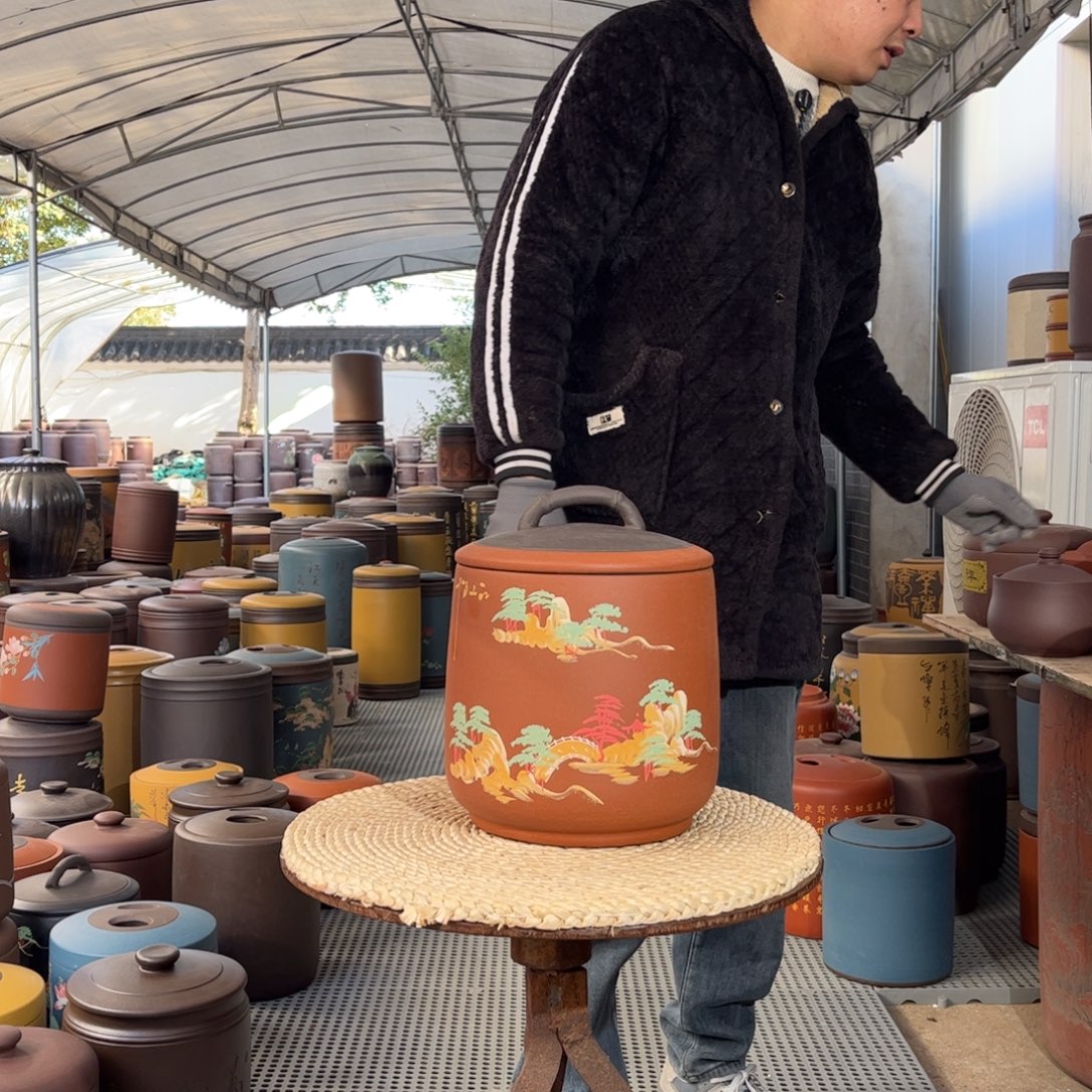 茶叶罐紫砂8 饼茶叶罐