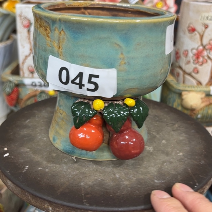 紫砂花盆粗陶材质多肉花盆