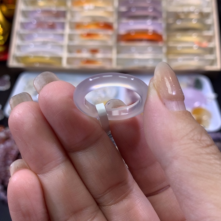 玛瑙/玉髓未镶嵌戒指