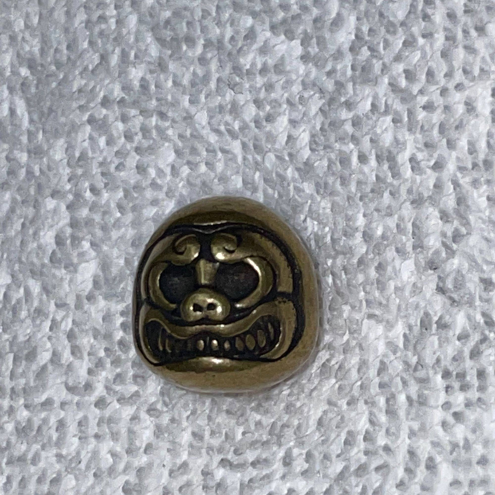 黄铜达摩蛋珠天地孔尺寸13