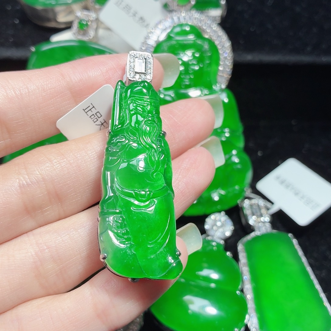 翡翠银S925镶嵌颈饰