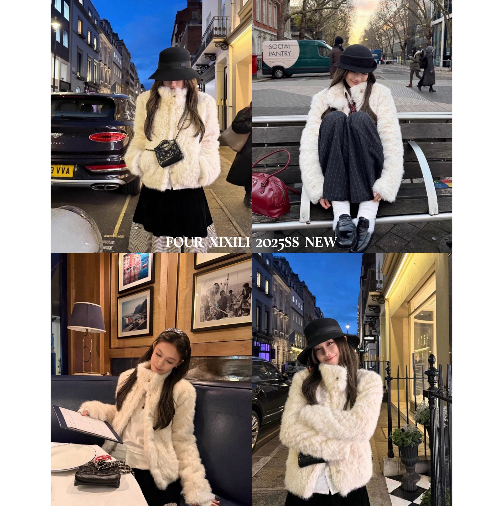 XIXI25NEW | 浪漫小胡杨 | 短款显瘦立领时髦毛毛外套