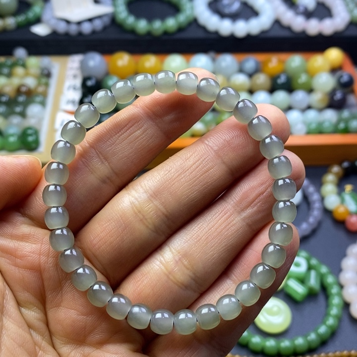 和田玉未镶嵌珠宝半成品烟灰卡6