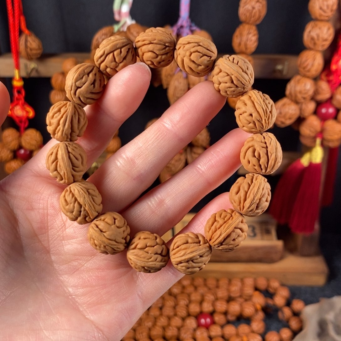 吊坠桃核桃枭手串1