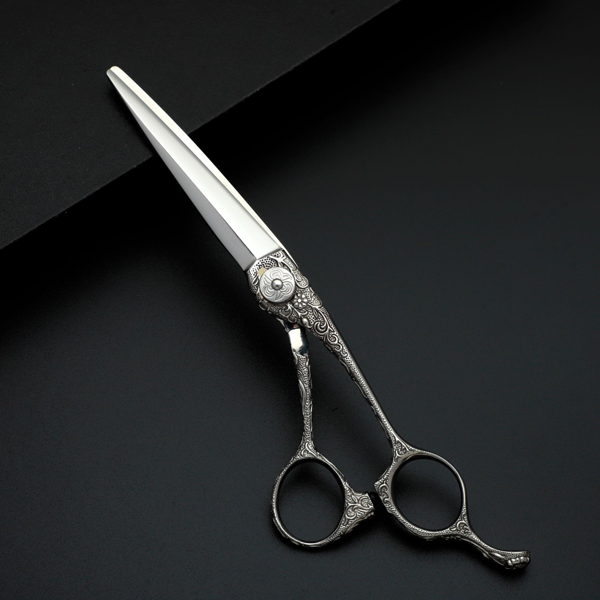 大武士唐草平剪牙剪5.8寸6.3寸剪刀专业正品发廊专用