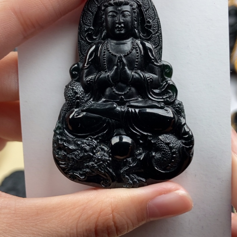 【闪购商品】翡翠颈饰未镶嵌逍**仙观音