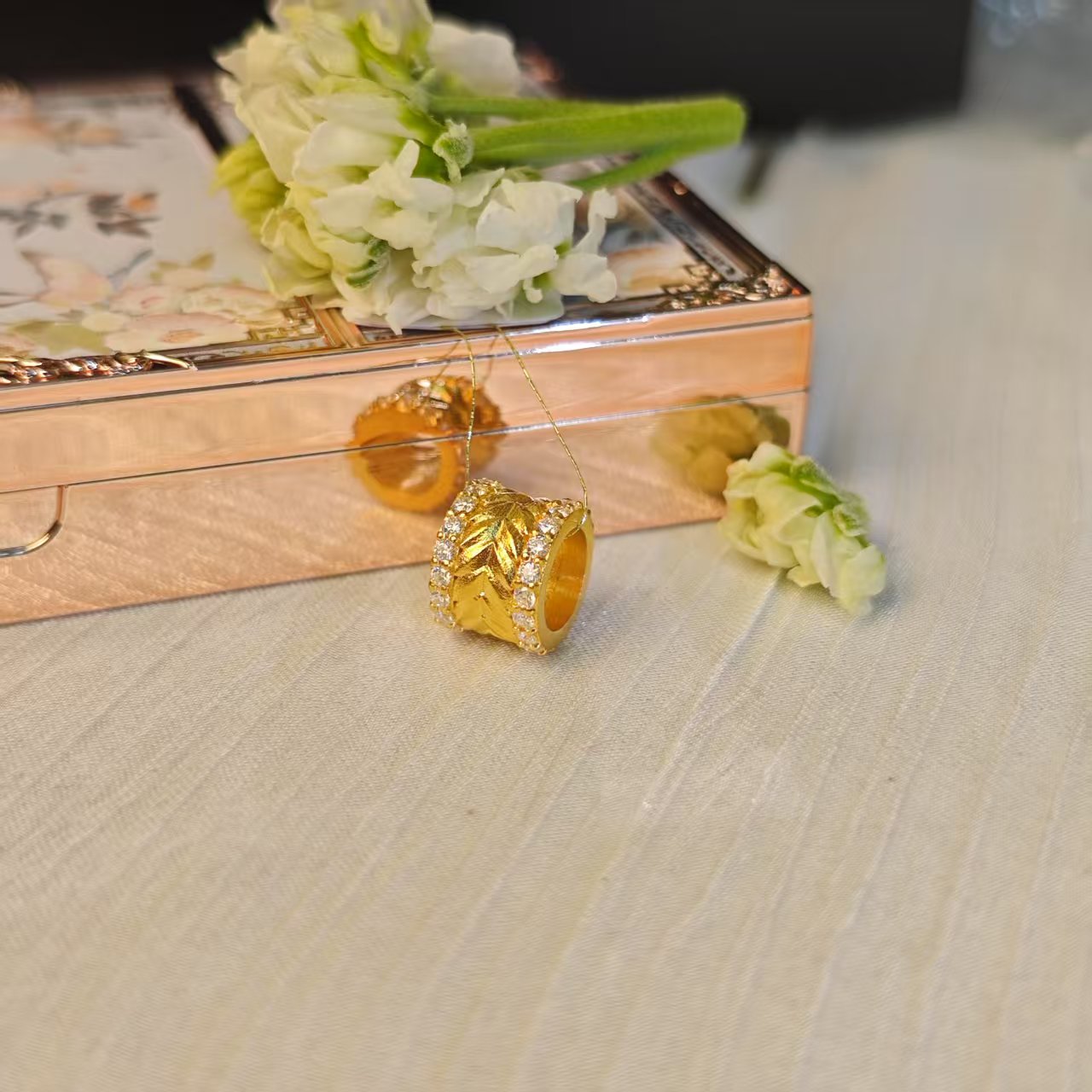 黄金麦穗蛮腰吊坠
