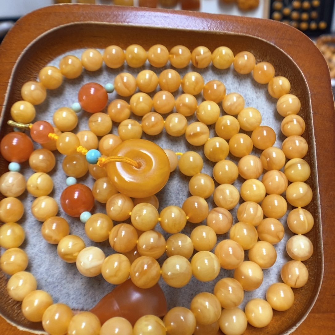 蜜蜡手串未镶嵌蜜蜡