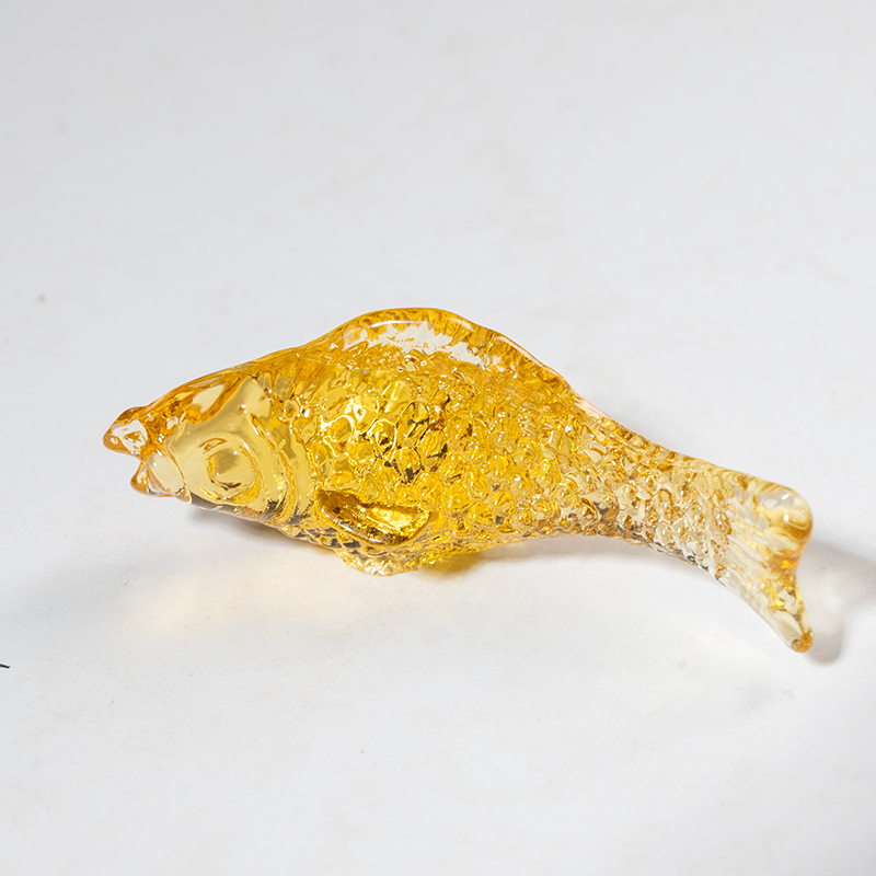 L084 现代化时尚质感家居装饰时尚水晶小黄鱼