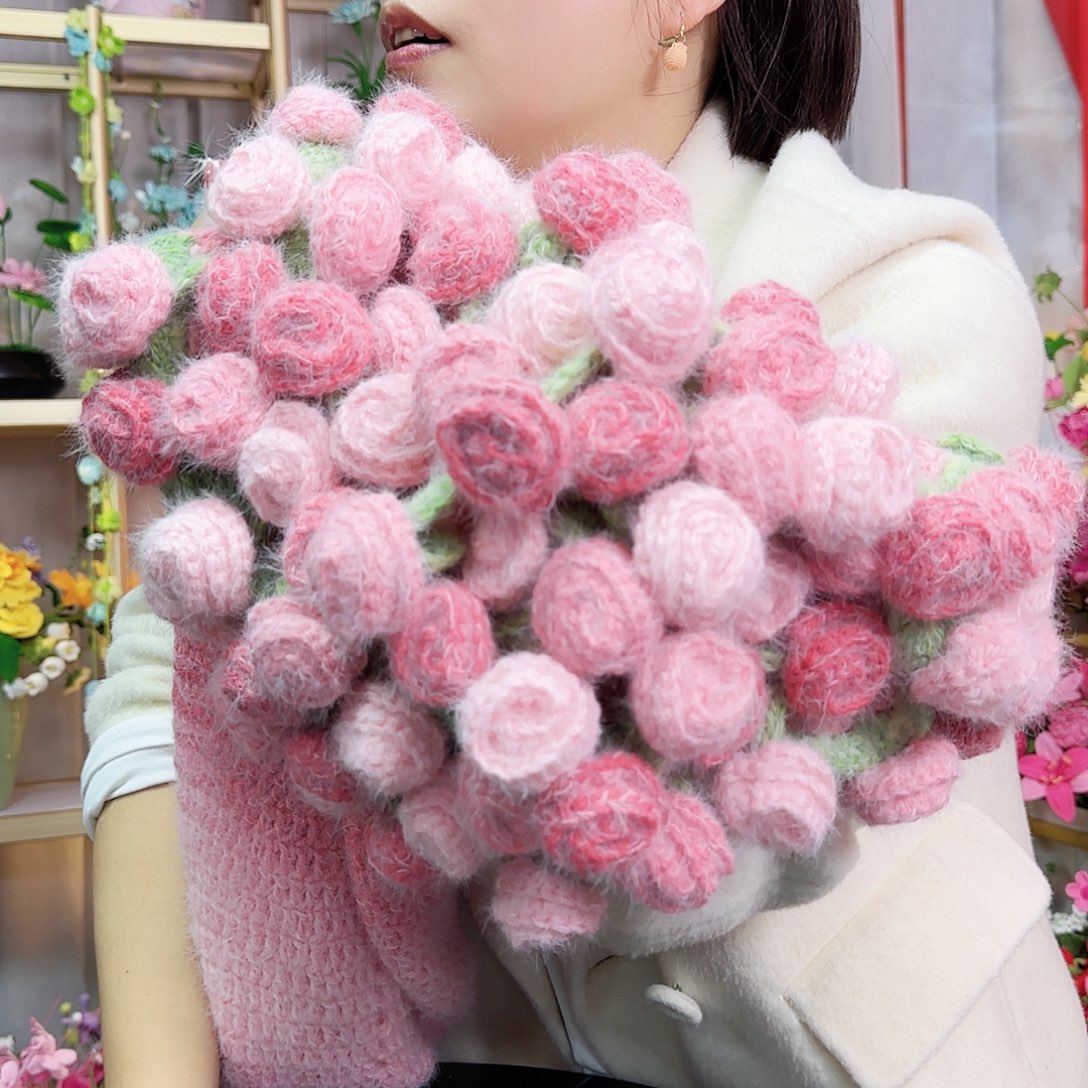 纯手工钩织手工钩织设计花毯