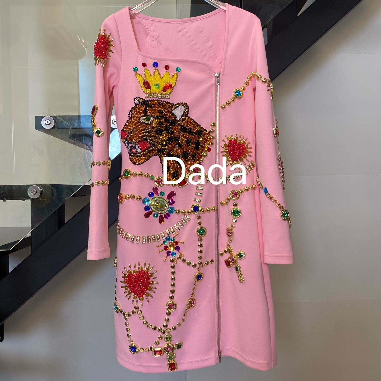 Dada设计款新款重工个性款休闲时尚百搭洋气修身连衣裙C15662