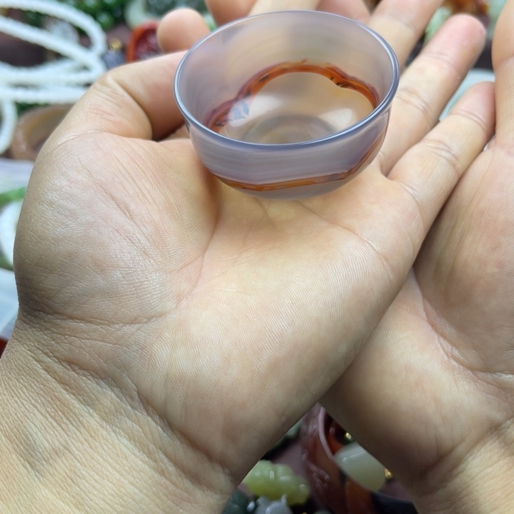 玛瑙/玉髓未镶嵌茶杯