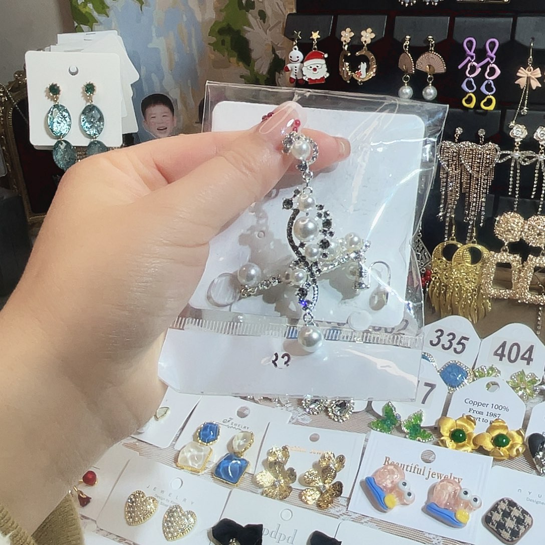 锆石纯铜合金耳饰耳环