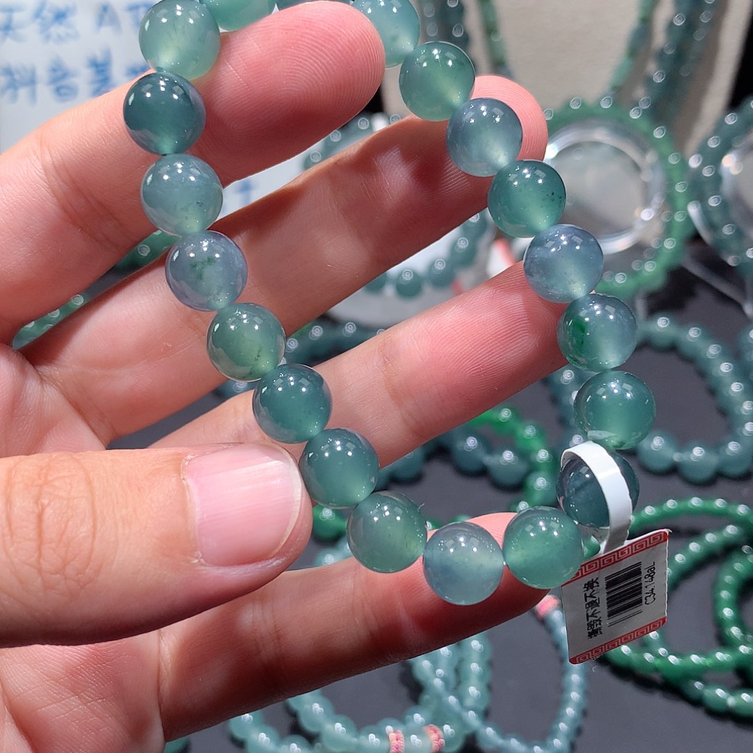 未镶嵌手串翡翠正品纯天然A货翡翠手串10