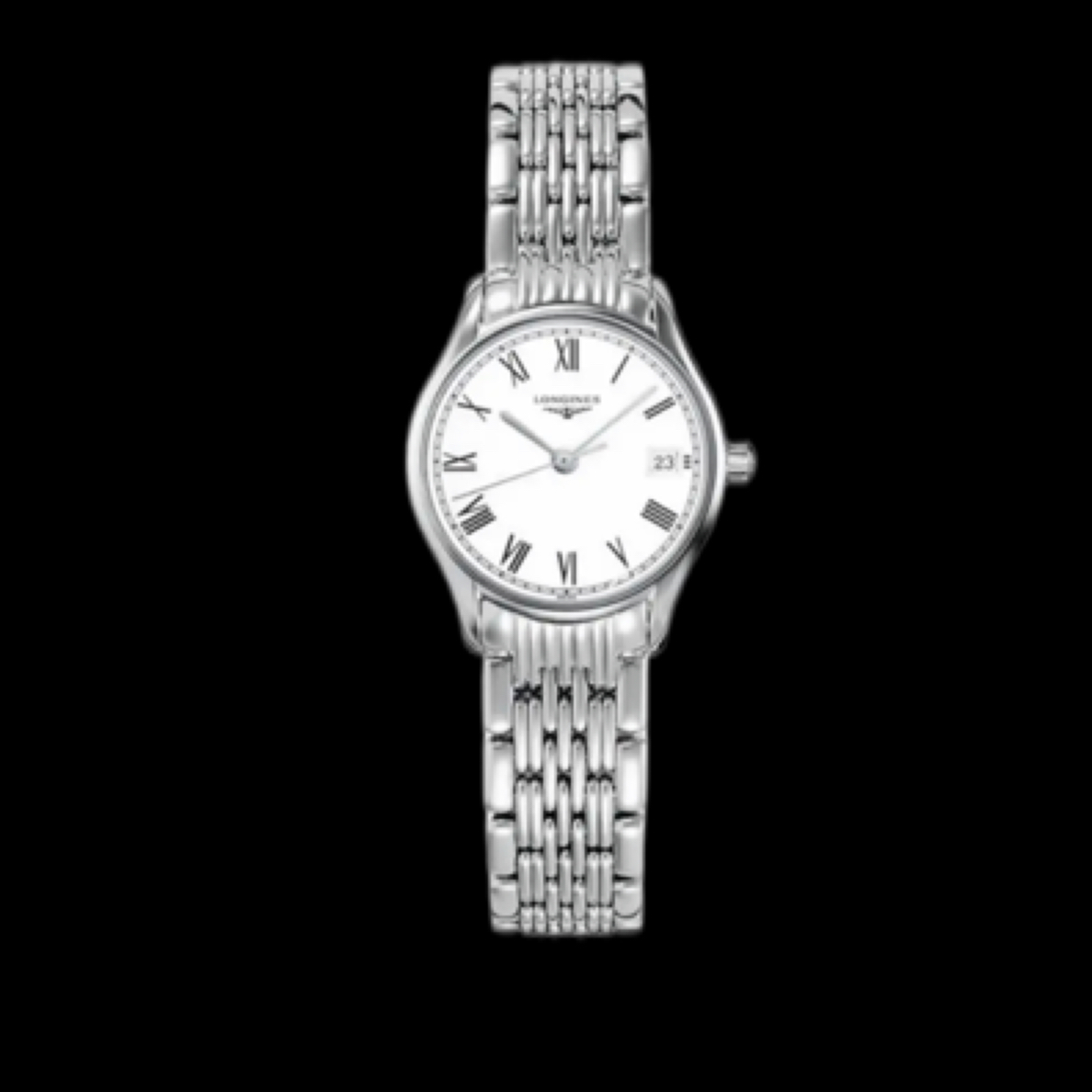 99新 Longines/浪琴 99新律雅系列机械白盘罗马女士腕表表径25mm