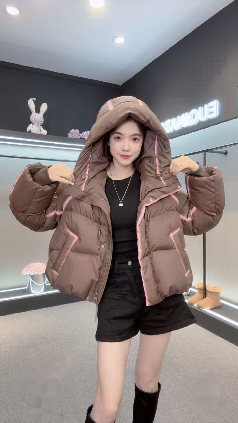 801新款冬季保暖羽绒服白鸭绒蓬松潮牌洋气