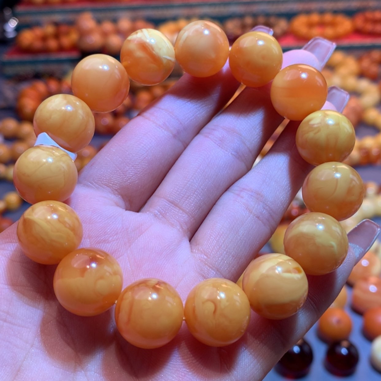 【闪购商品】未镶嵌琥珀手链蜜蜡