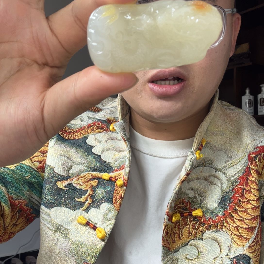 石英质玉（黄龙玉）黄龙玉未镶嵌留**鱼