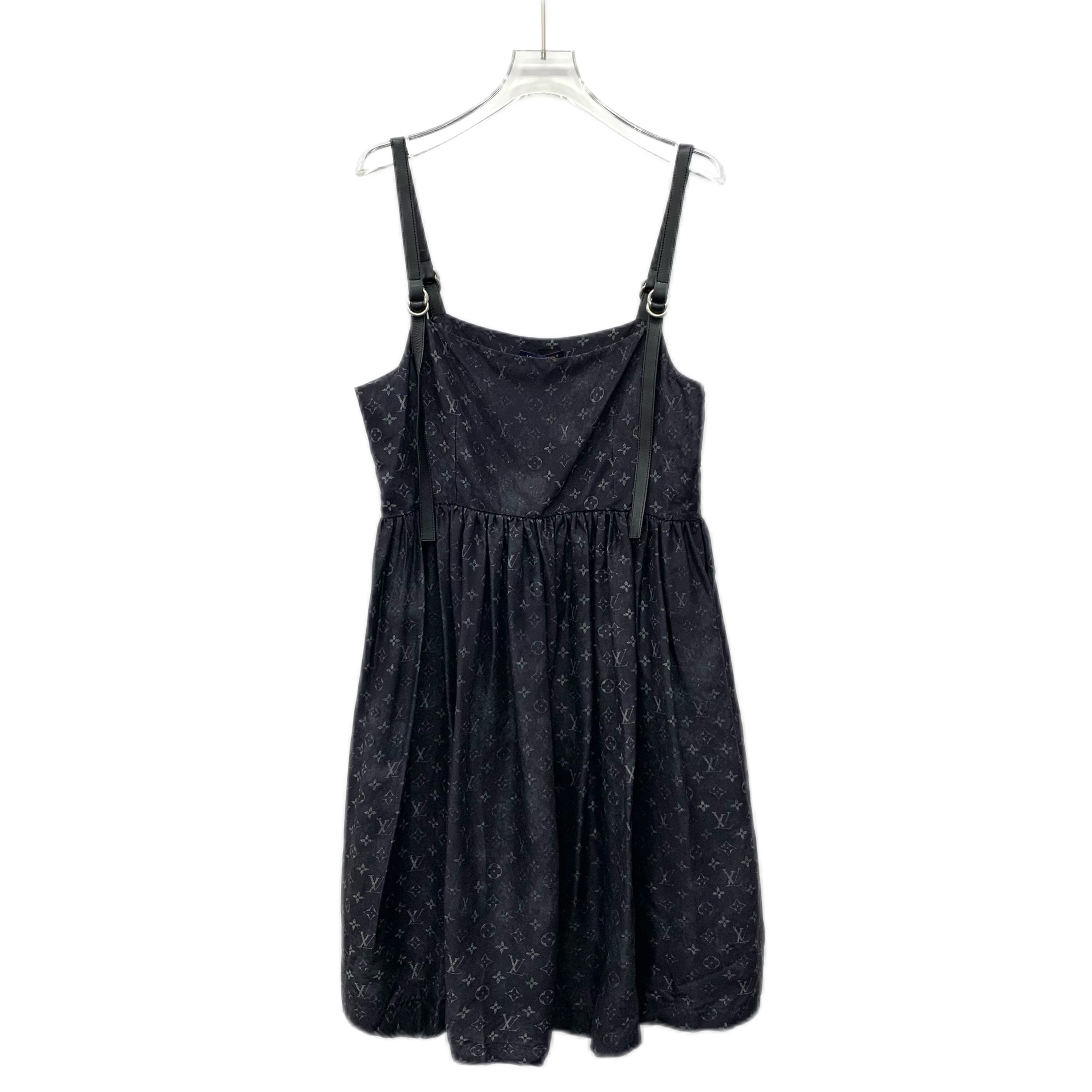 99新 LouisVuitton/路易威登 CW0567 黑色老花满印连衣裙 S码