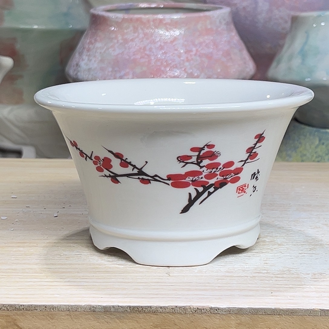 陶瓷绿植多肉微瑕花盆外口径：13*7.5