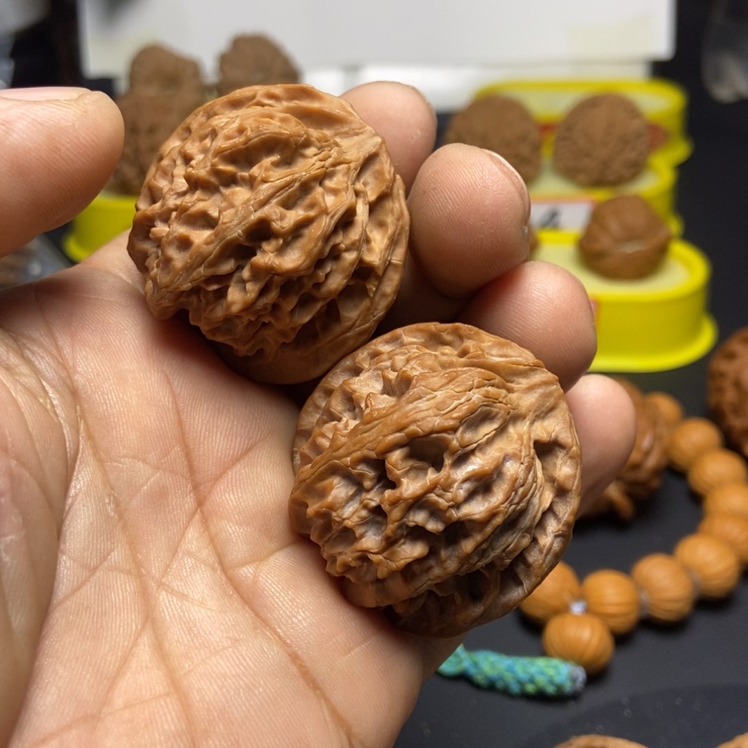 文玩核桃把件启*苹果