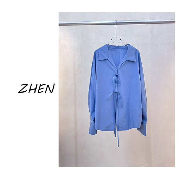 【ZHEN】25K01290 2025新款时尚气质休闲百搭衬衫上衣女