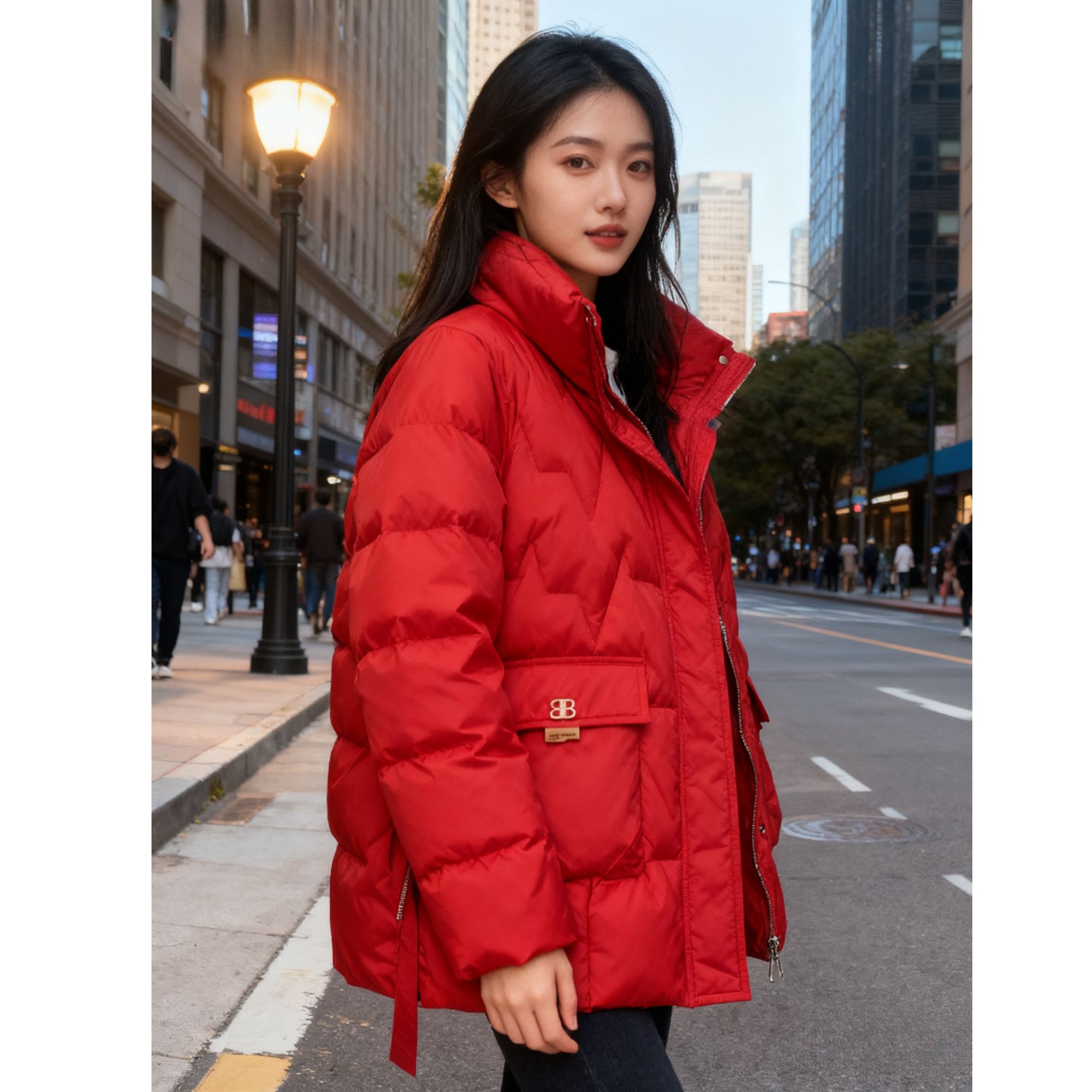 7D29#时尚冬季新款百搭羽绒服【A1-2】