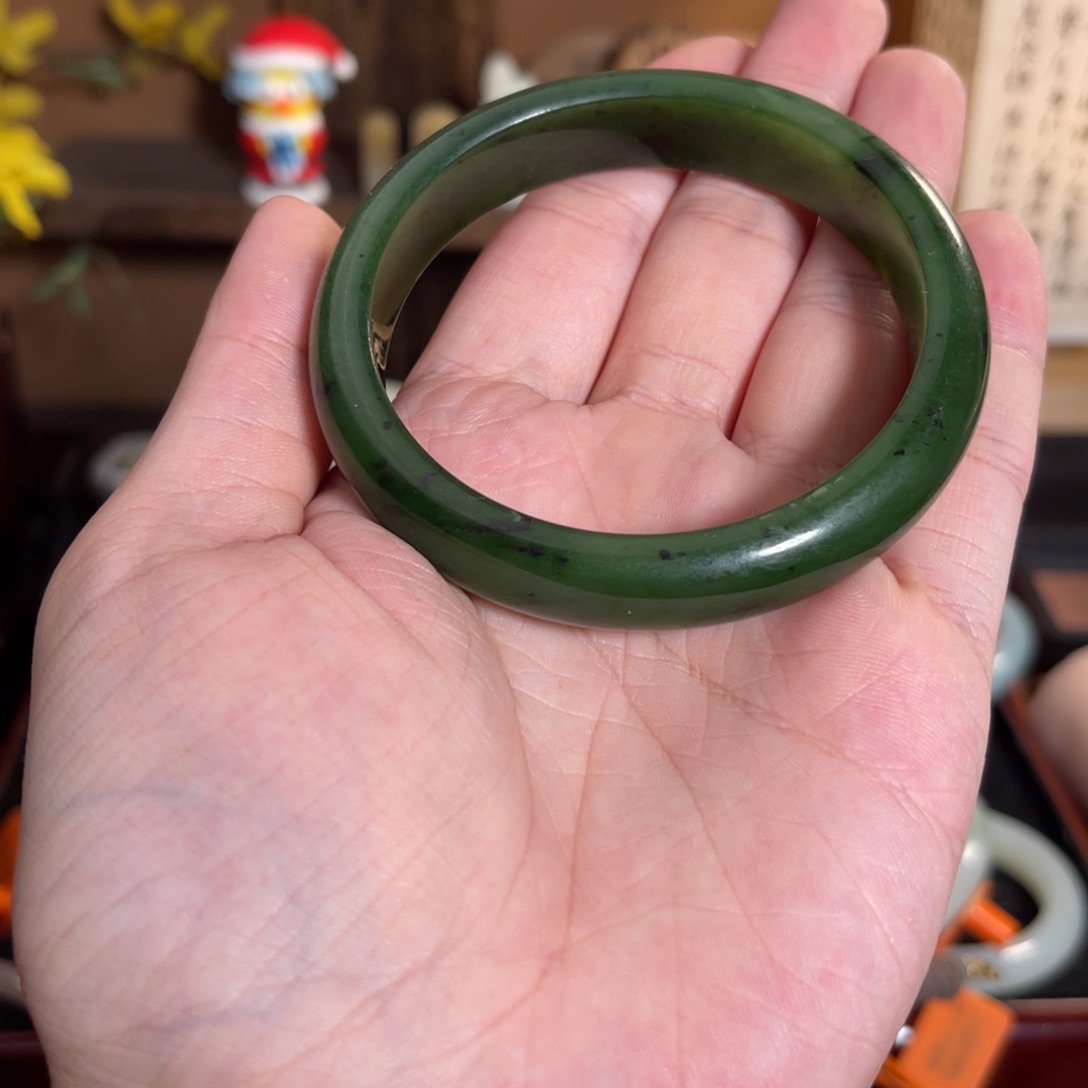 和田玉手镯未镶嵌张*茹