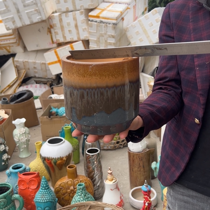 摆件高度15厘米口径13厘米微瑕捡漏