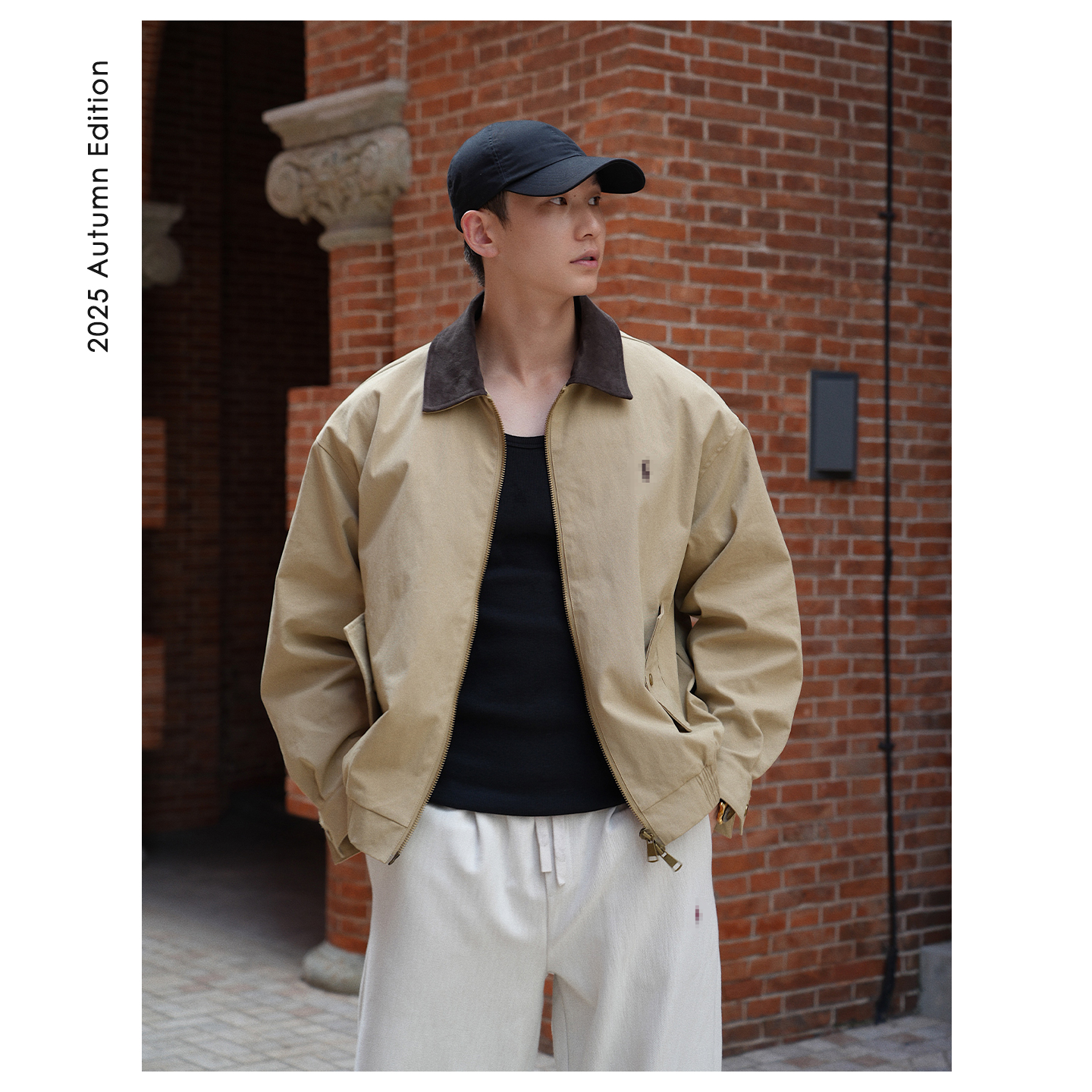 ZICHENG 25ss新款哈灵顿美式夹克【莱赛尔天丝】老钱风松弛感高级