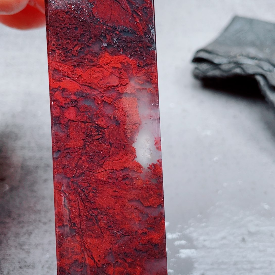 玉桂林鸡血玉印章镇尺4