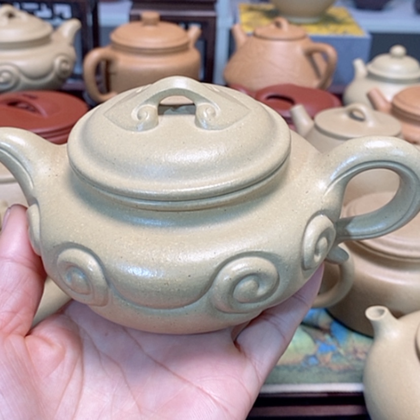 【闪购商品】紫砂茶壶本山绿泥半手工清仓