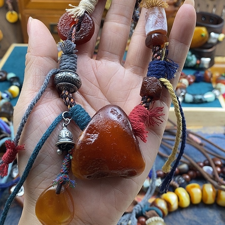 无***谓蜜蜡未镶嵌项链项链