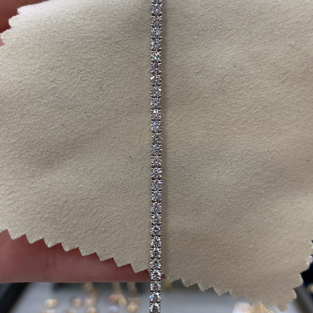 钻石手链18K金镶嵌