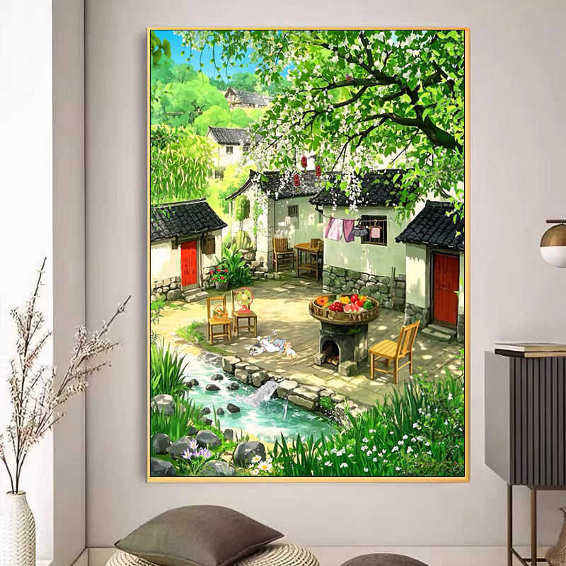 【小白定制】盛夏时光2025新款十字绣满绣手工绣51色【裸包无针】