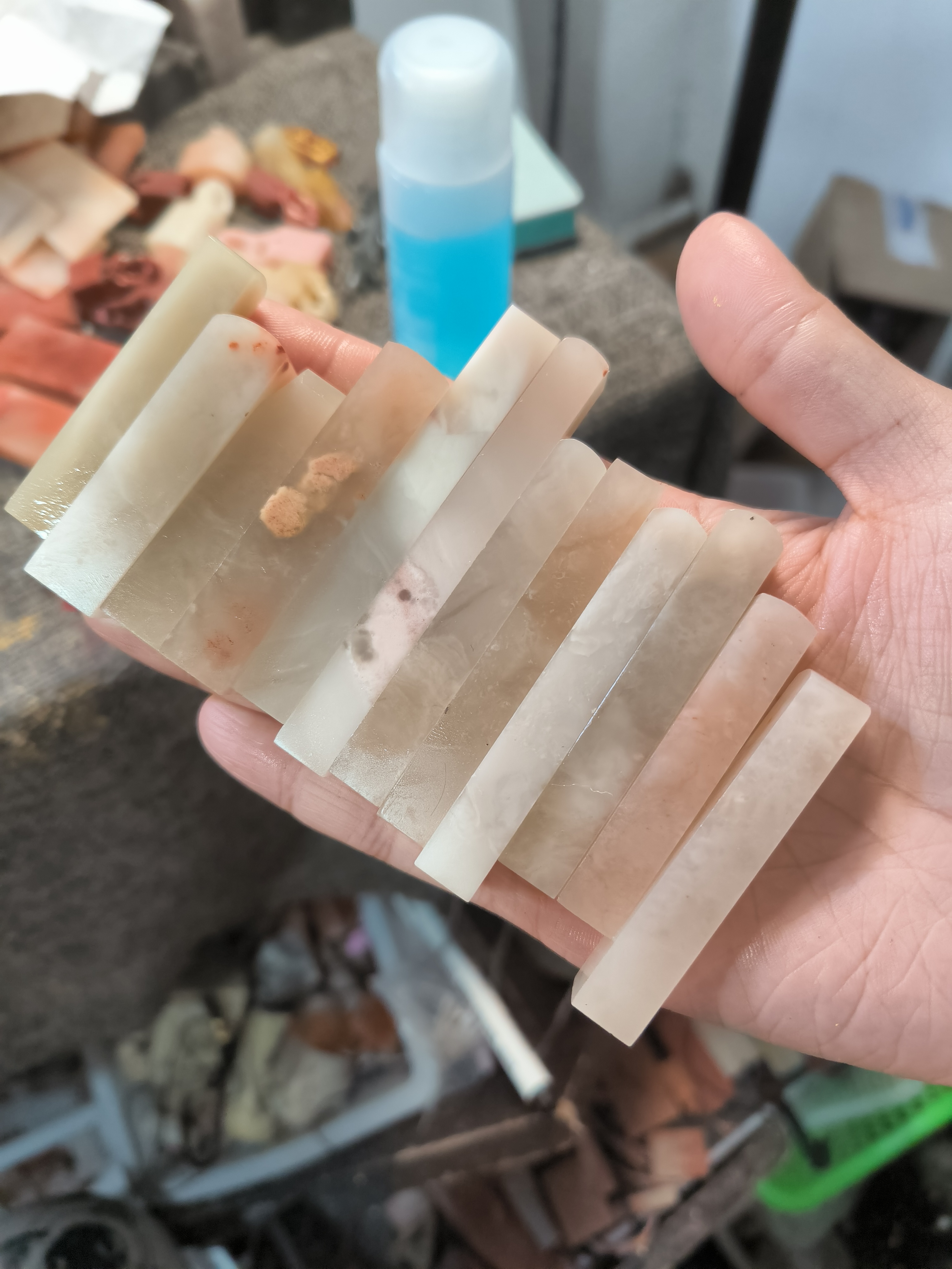 老挝石牙签图片款12个