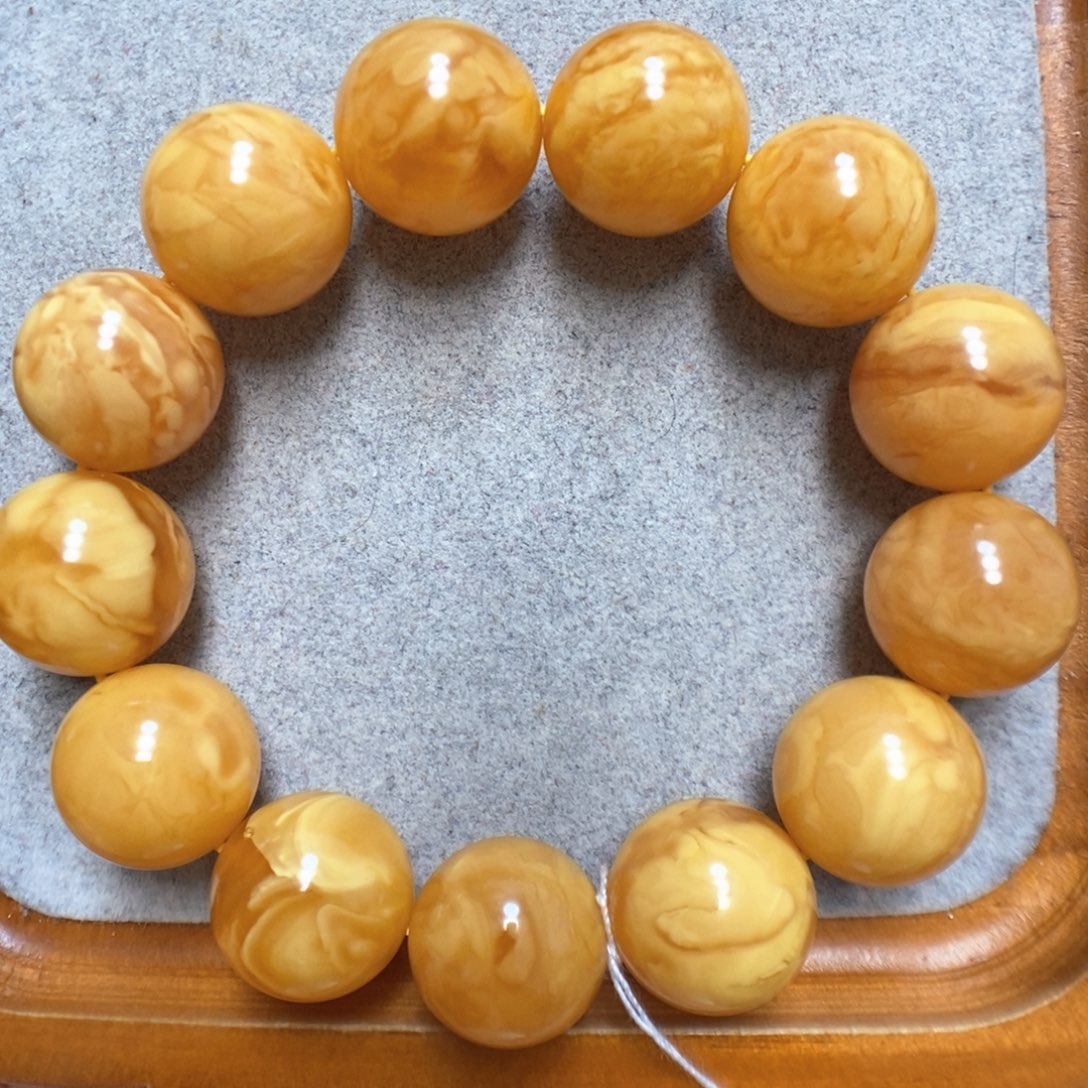 蜜蜡手串未镶嵌蜜蜡18