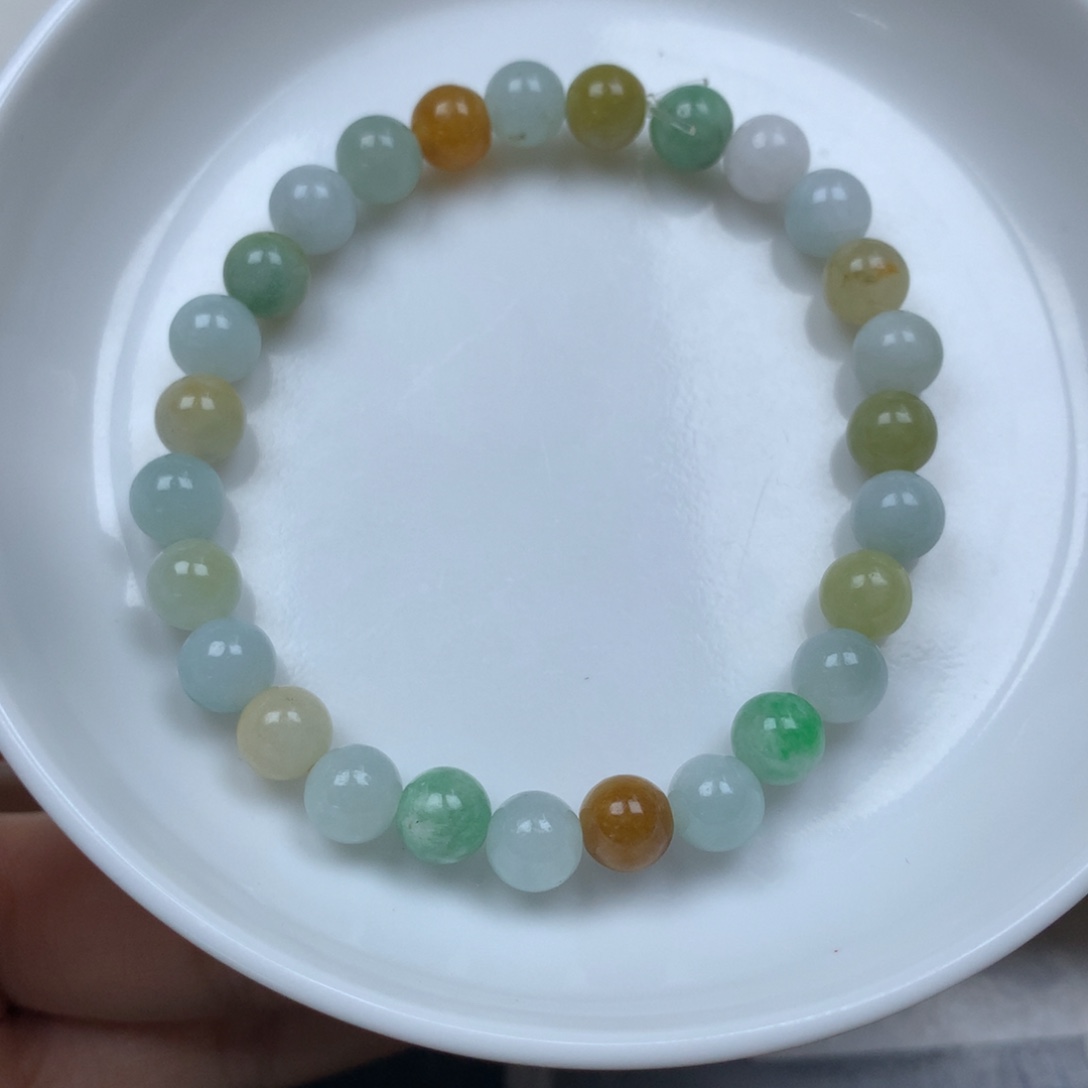 翡翠颈饰未镶嵌卡7➕。单圈。