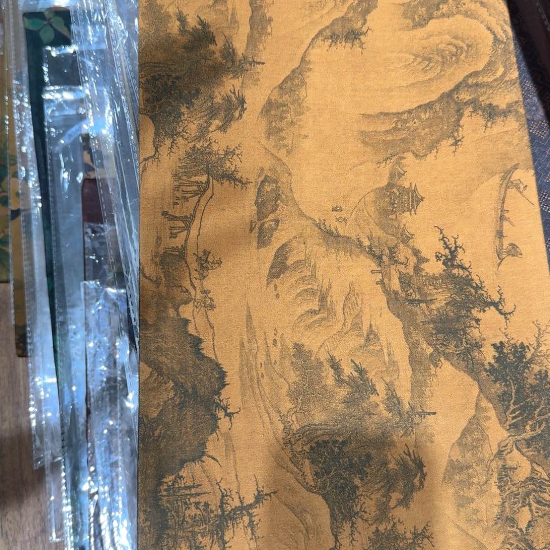 香云纱山水茶席耶
