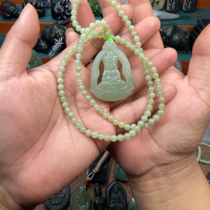 和田玉未镶嵌吊坠(不含链)