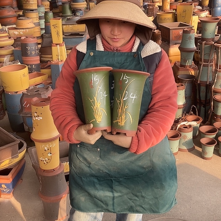 紫砂花盆紫砂花盆