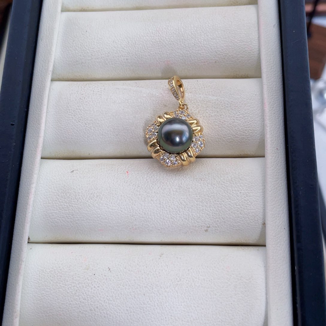 银S925镶嵌颈饰海水珍珠