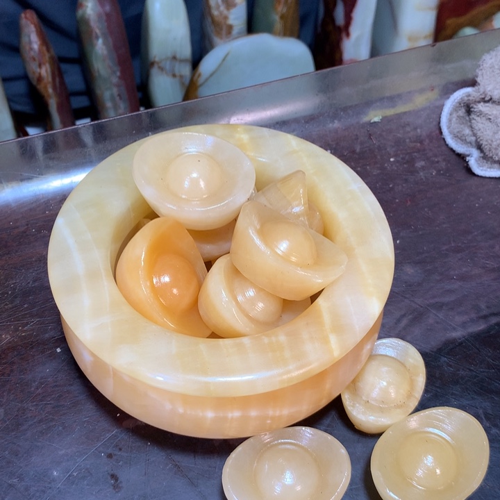 福***$石材天然原石摆件