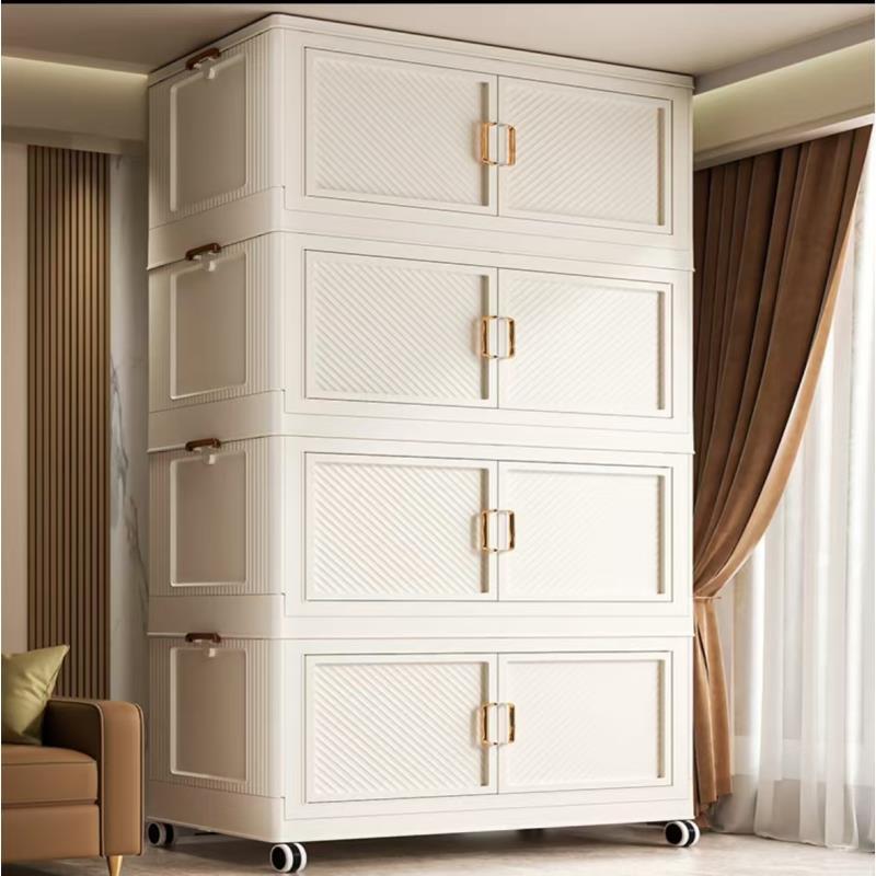 【85面宽收纳柜】爆款储物柜家用卧室收纳柜特大号整理柜双开门