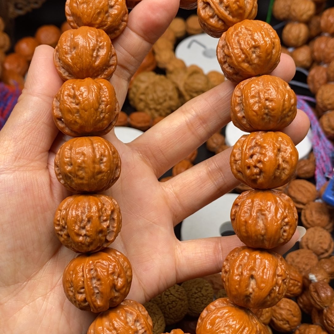 桃核手串粗筋京八棱