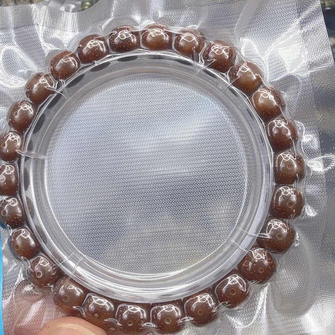 星月菩提手串93尽头粉冰星月菩提单圈0.9