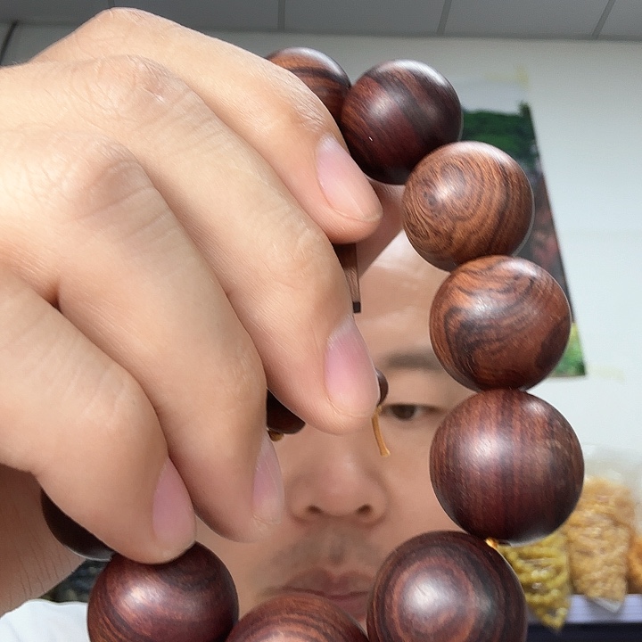 非洲紫檀（红花梨）40号卡八的蓝瓷