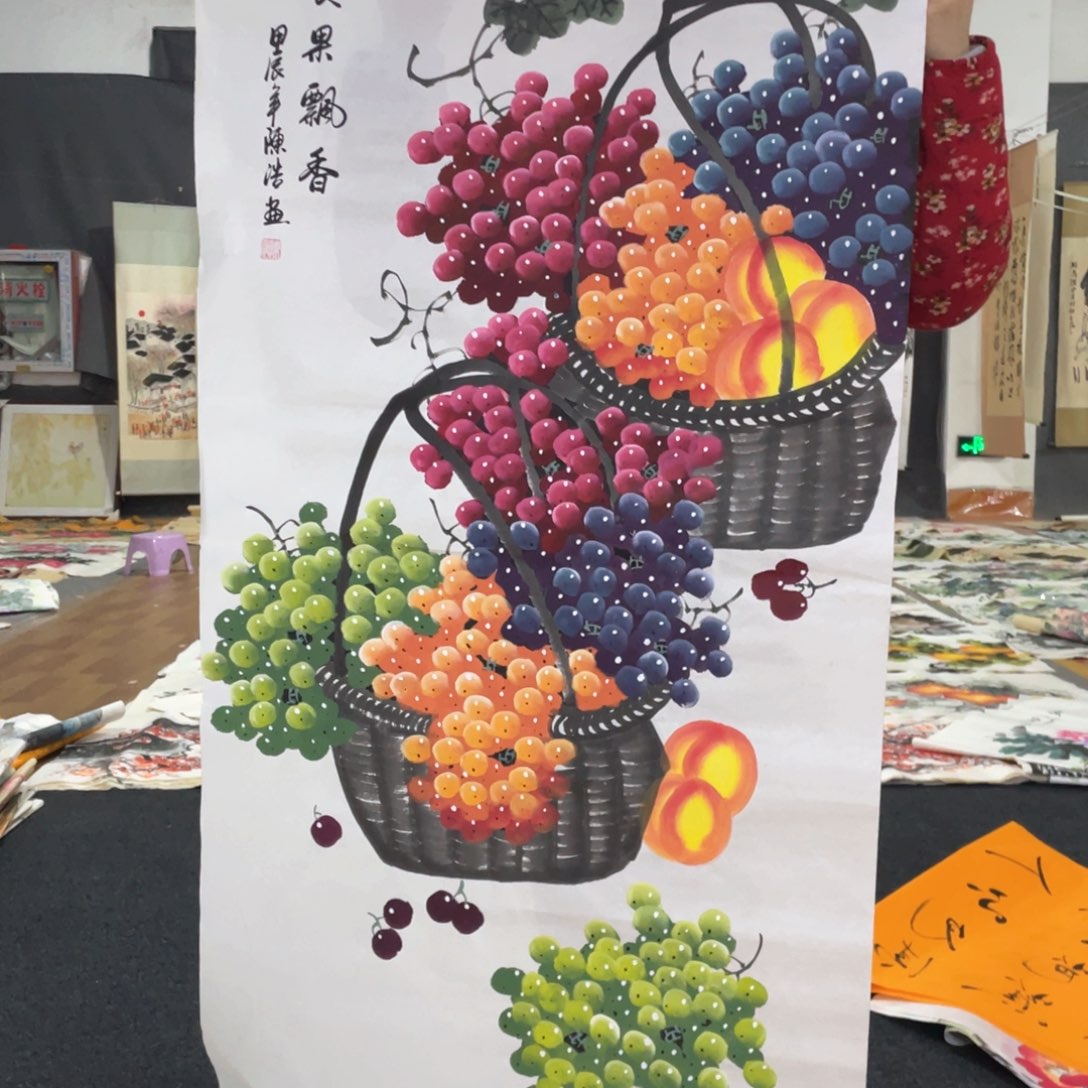 国画国画作品画心一张
