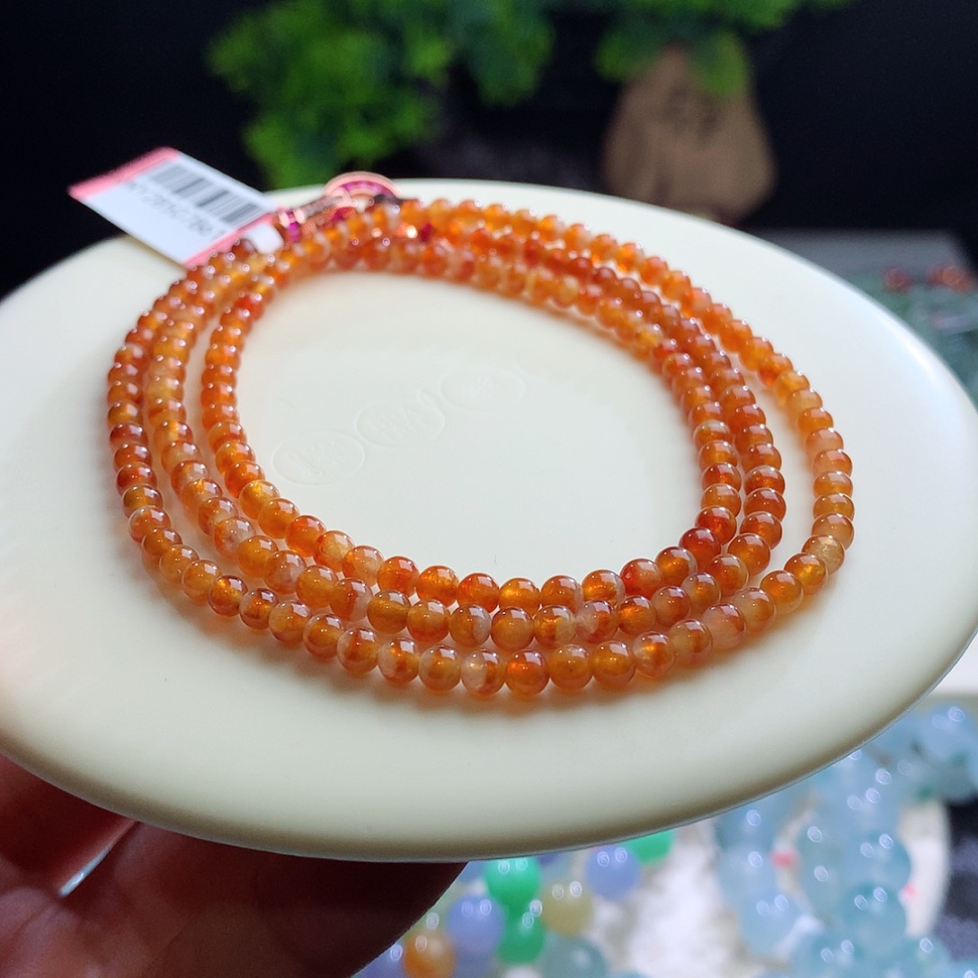 项链未镶嵌翡翠卡3+mm